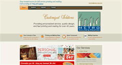 Desktop Screenshot of metromailingandprinting.com