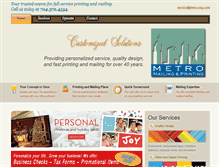 Tablet Screenshot of metromailingandprinting.com